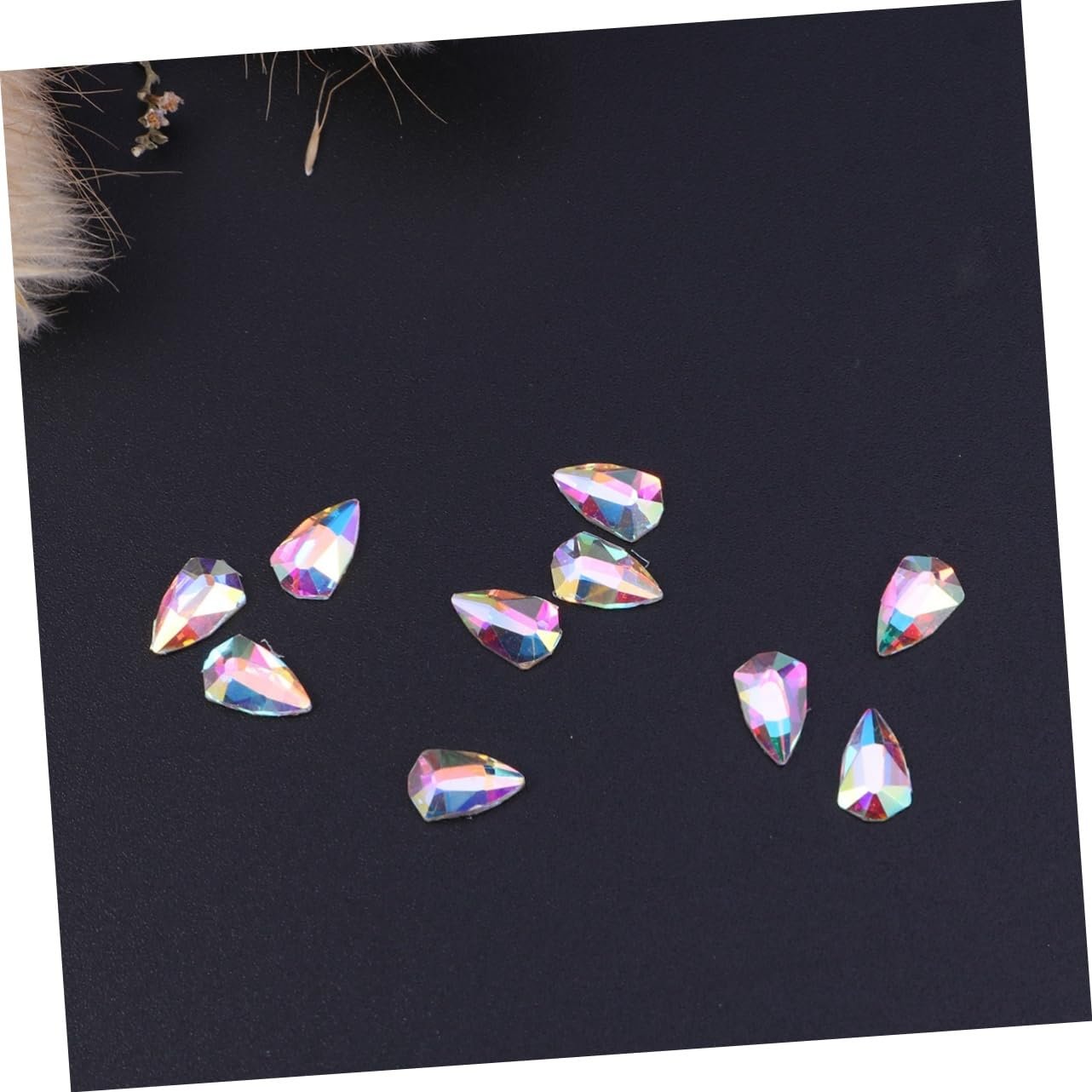 Прикраса для нігтів MAGICLULU 10 штук блискучий кристал, фото №3