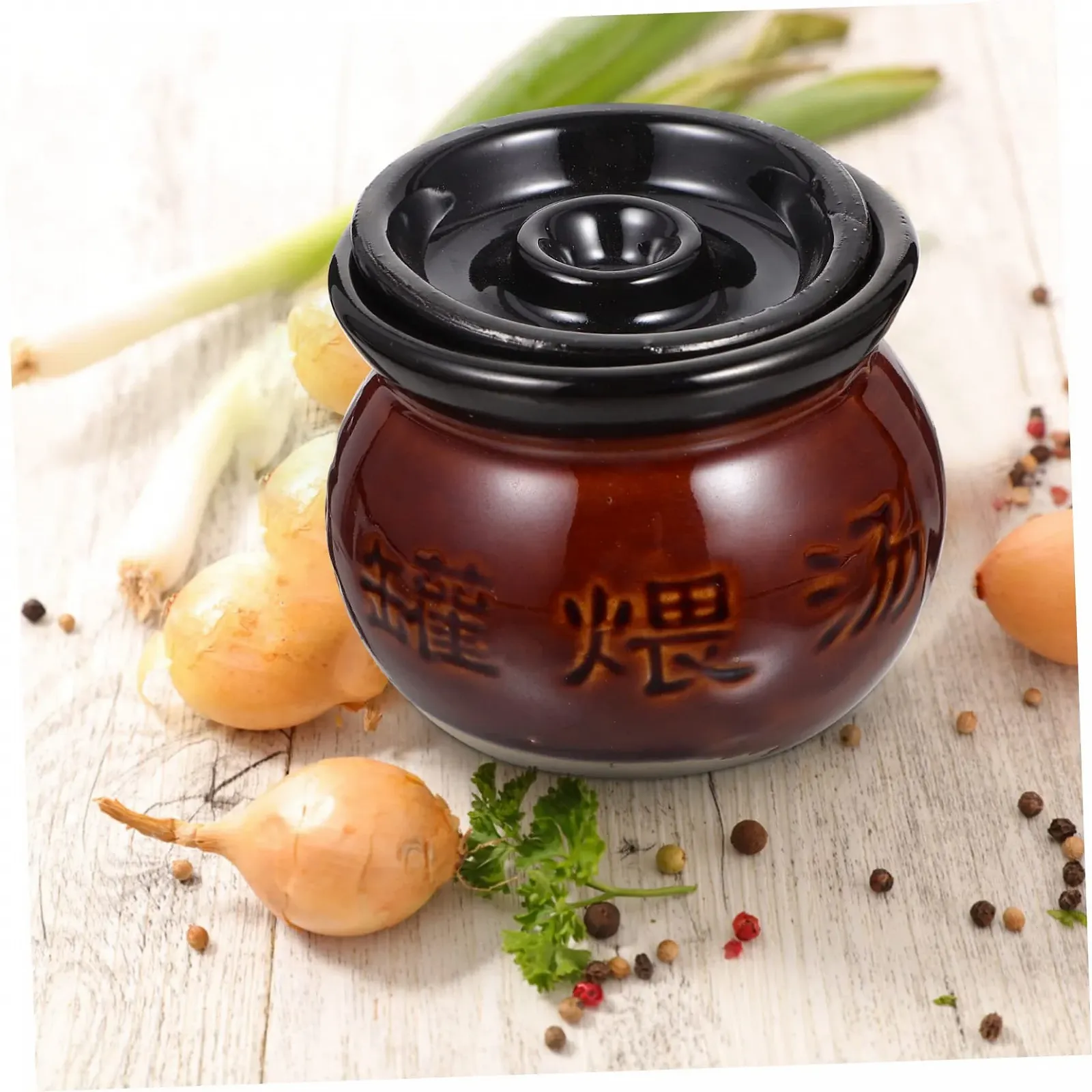 Набір горщиків керамічних 2 шт. термостійкі з ручками, фото №5