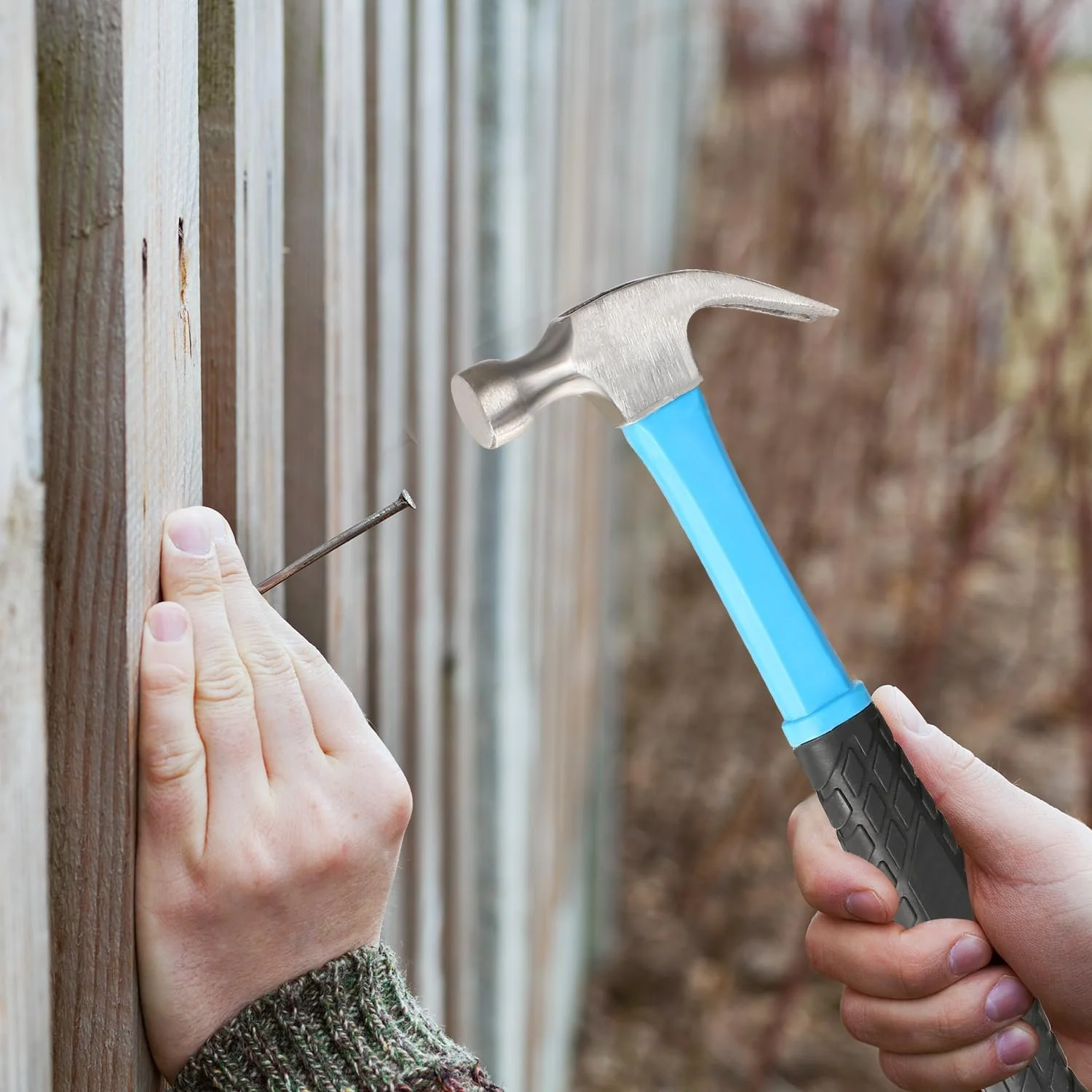 Молоток-обценьки Steel Framing Hammer Long Handle Сталевий Синій, фото №7 Молоток-обценьки Steel Framing Hammer Long Handle Сталевий Синій, фото №7