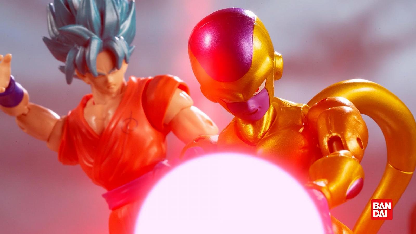 Фігурка Bandai Dragon Ball Super Golden Freezer проти Super Saiyan Blue Goku 17 см, фото №14