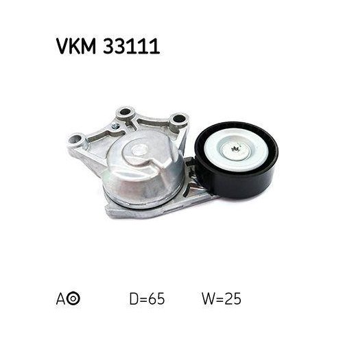 Натягувач ременя, поліклиновий ремінь SKF VKM 33111 для CITROËN PEUGEOT лівий, фото №2