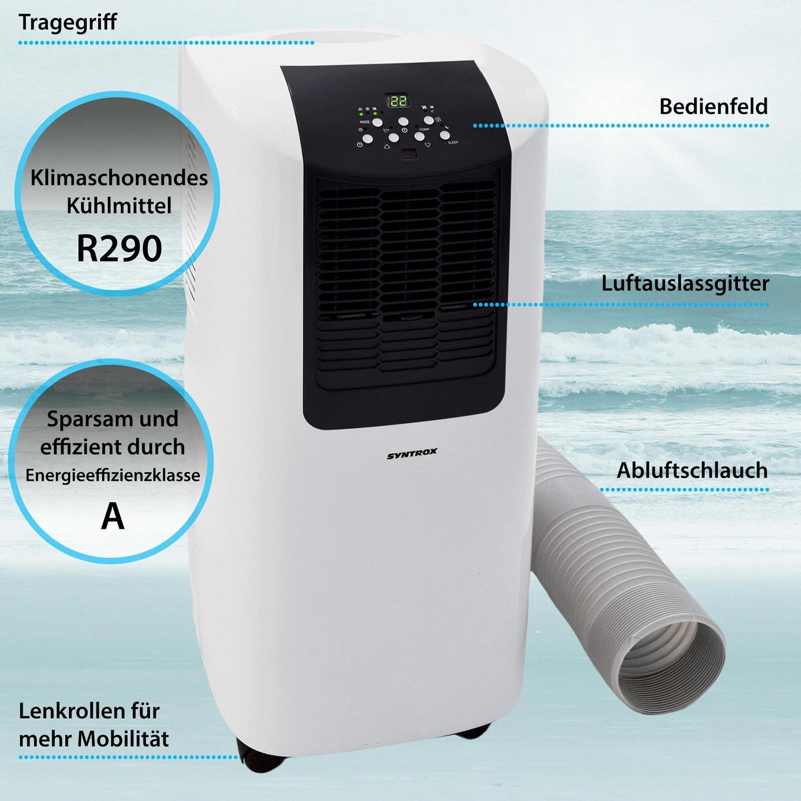 Мобільний кондиціонер Syntrox Cooly 7000 BTU Осушувач LED-дисплей, фото №3