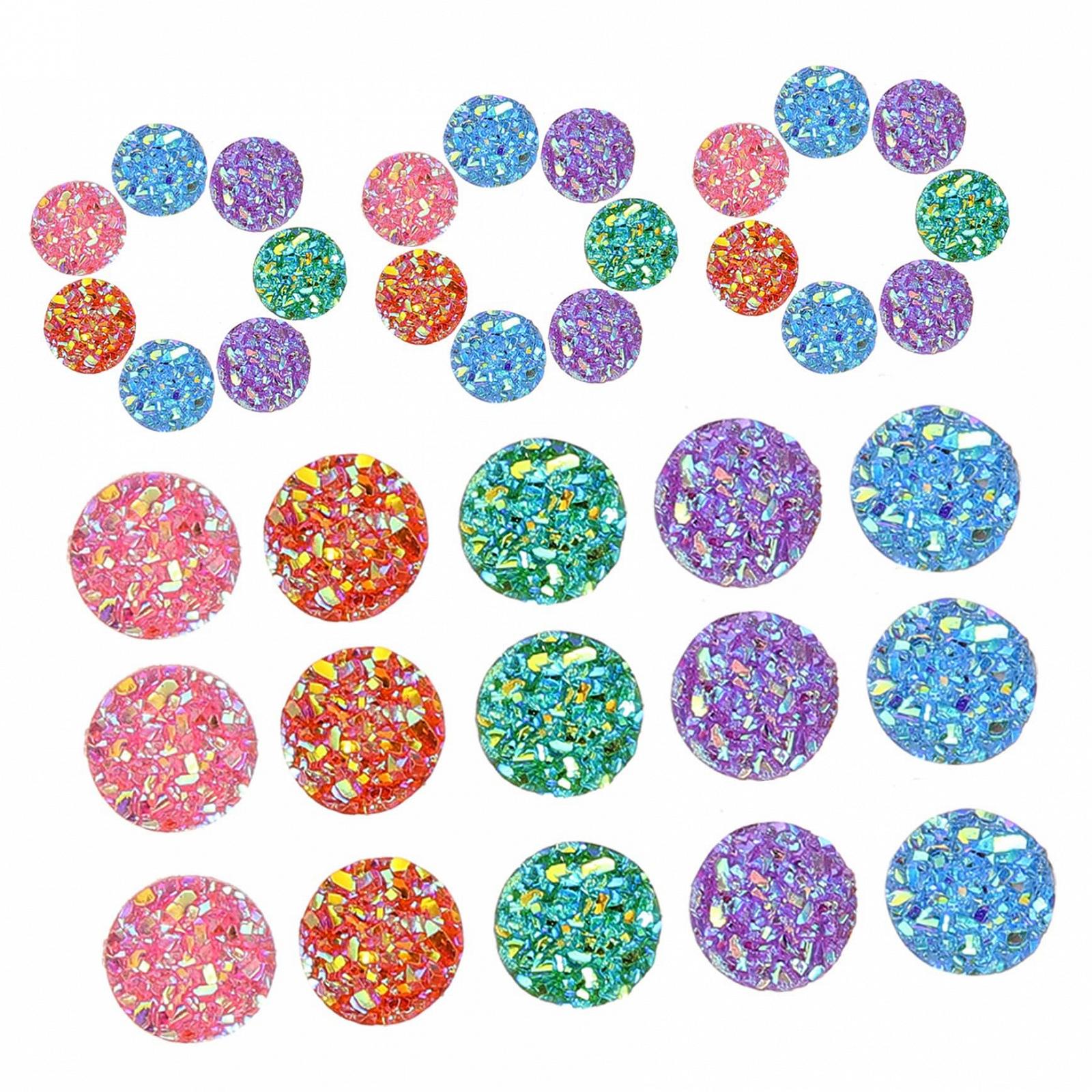 Стрази Lurrose Плоскі 100 шт, пластикові дорогоцінні камені, прикраси для одягу, фото №1