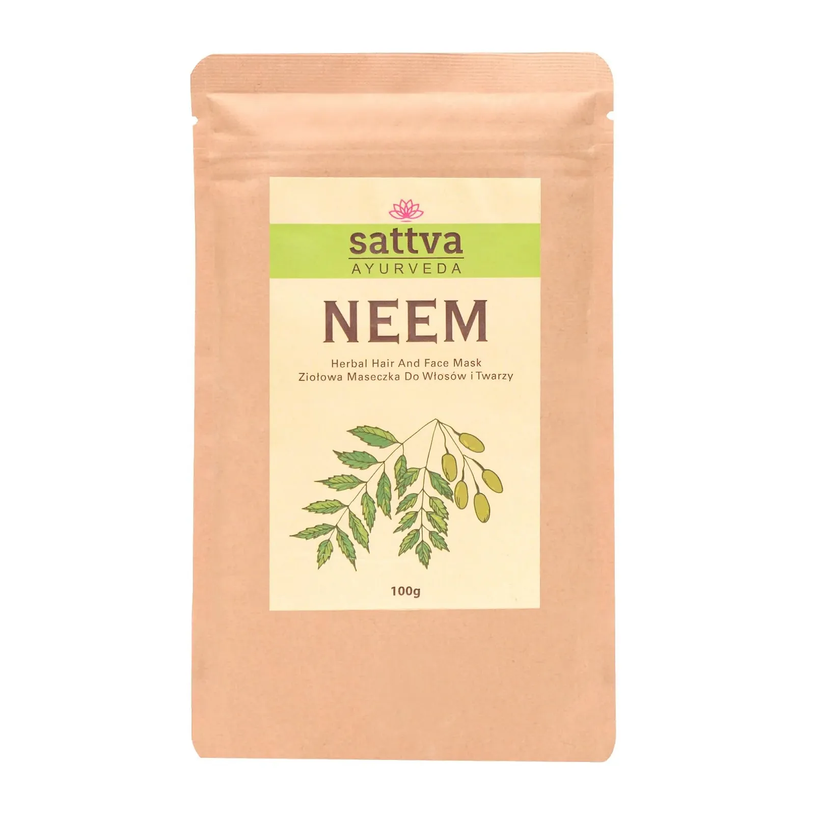 Маска для обличчя та волосся Sattva Neem - маска проти чорних цяток, фото №1