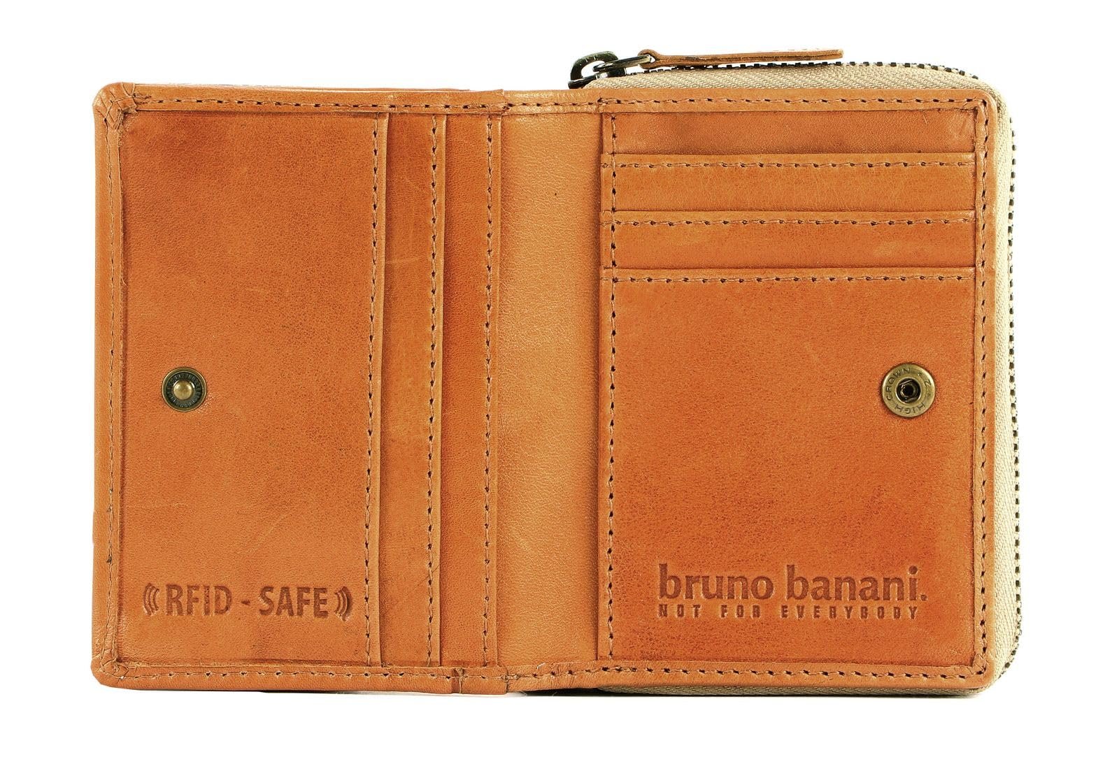 Кошелек bruno banani Zip with Flap Cognac Кожаный Коричневый, фото №2