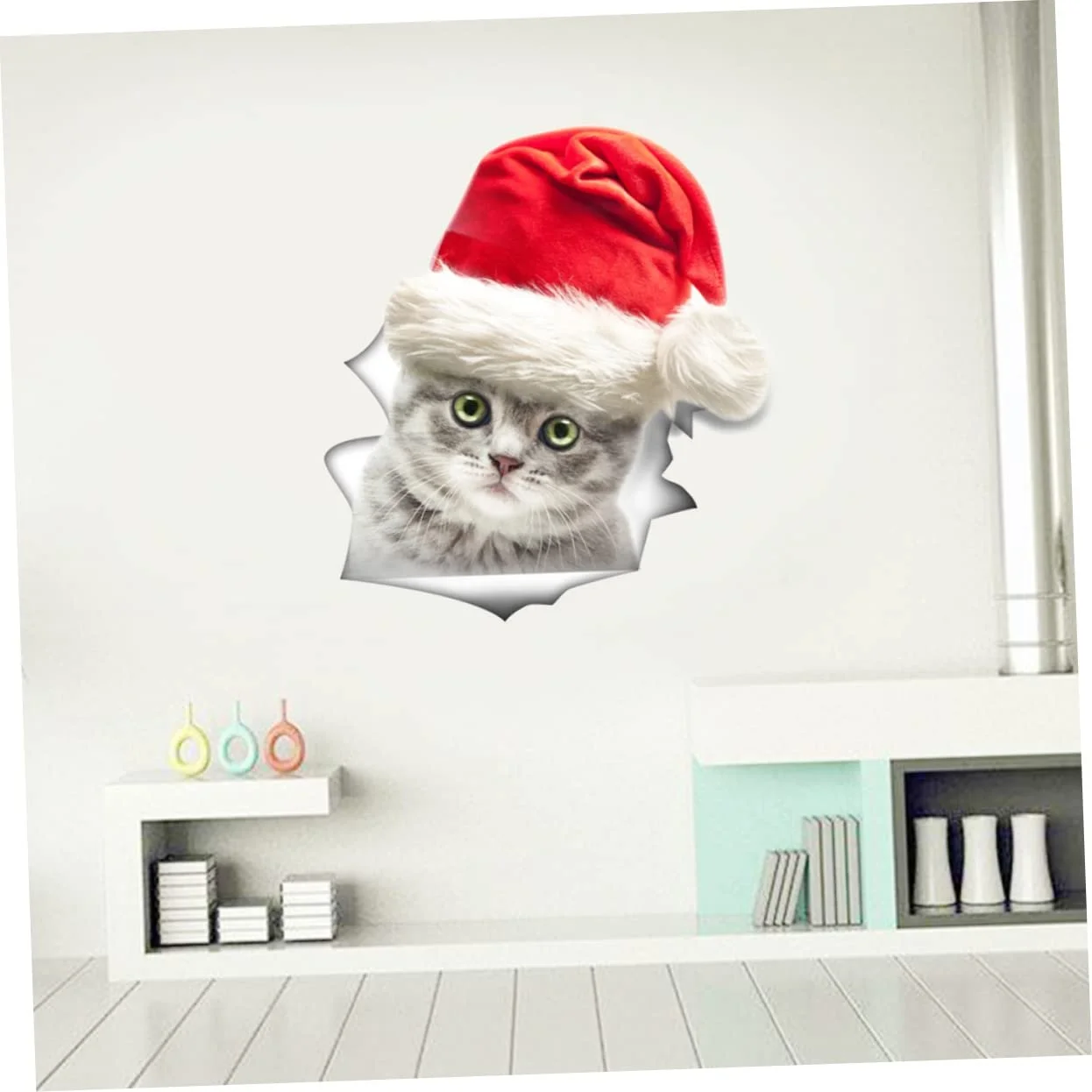 Наклейки Veemoon Christmas Cat 3 шт. 3D Съемные, фото №9 Наклейки Veemoon Christmas Cat 3 шт. 3D Съемные, фото №9