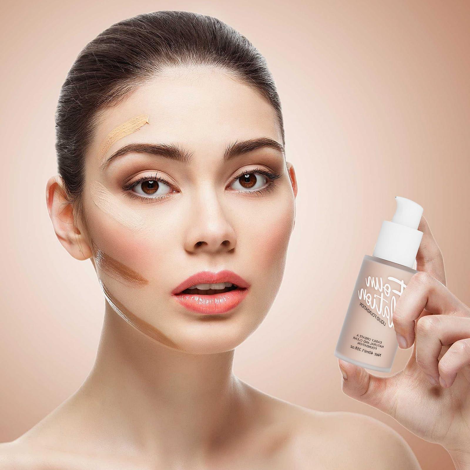 Neamou Concealer Langlebige Foundation з живленням і повним покриттям Водостійка, фото №2