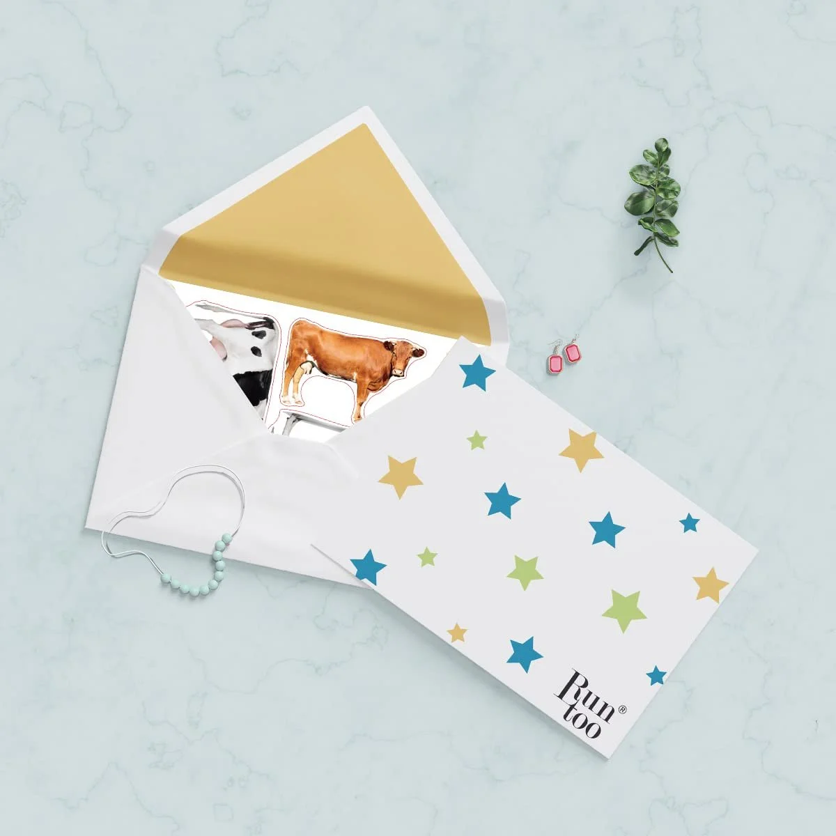 Наклейка на стіну Runtoo 3D Cow Корова Тварини ферми Вінілова, фото №5