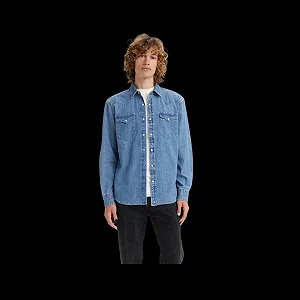 Чоловіча сорочка LEVIS CLASSIC WESTERN SHIRT Crater Indigo - XS - Фото 1