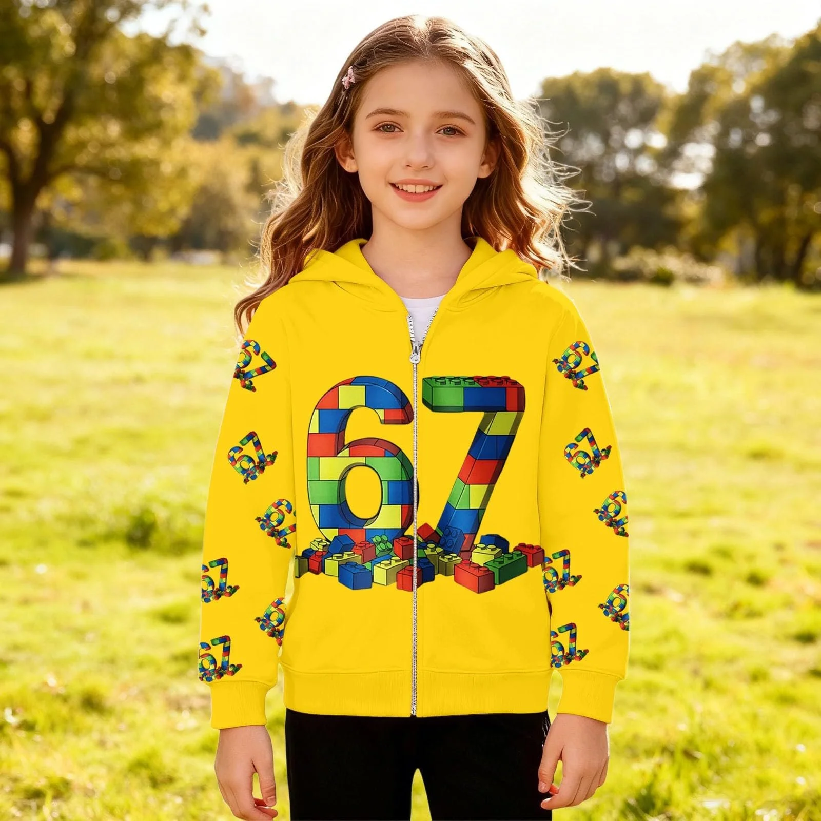 Худи Six Seven 67 Meme для мальчиков, толстовка с длинными рукавами и капюшоном, с принтом 67, удобная мягкая толстовка для активного отдыха, уличная одежда, модная куртка для девочек и мальчиков, фото №6