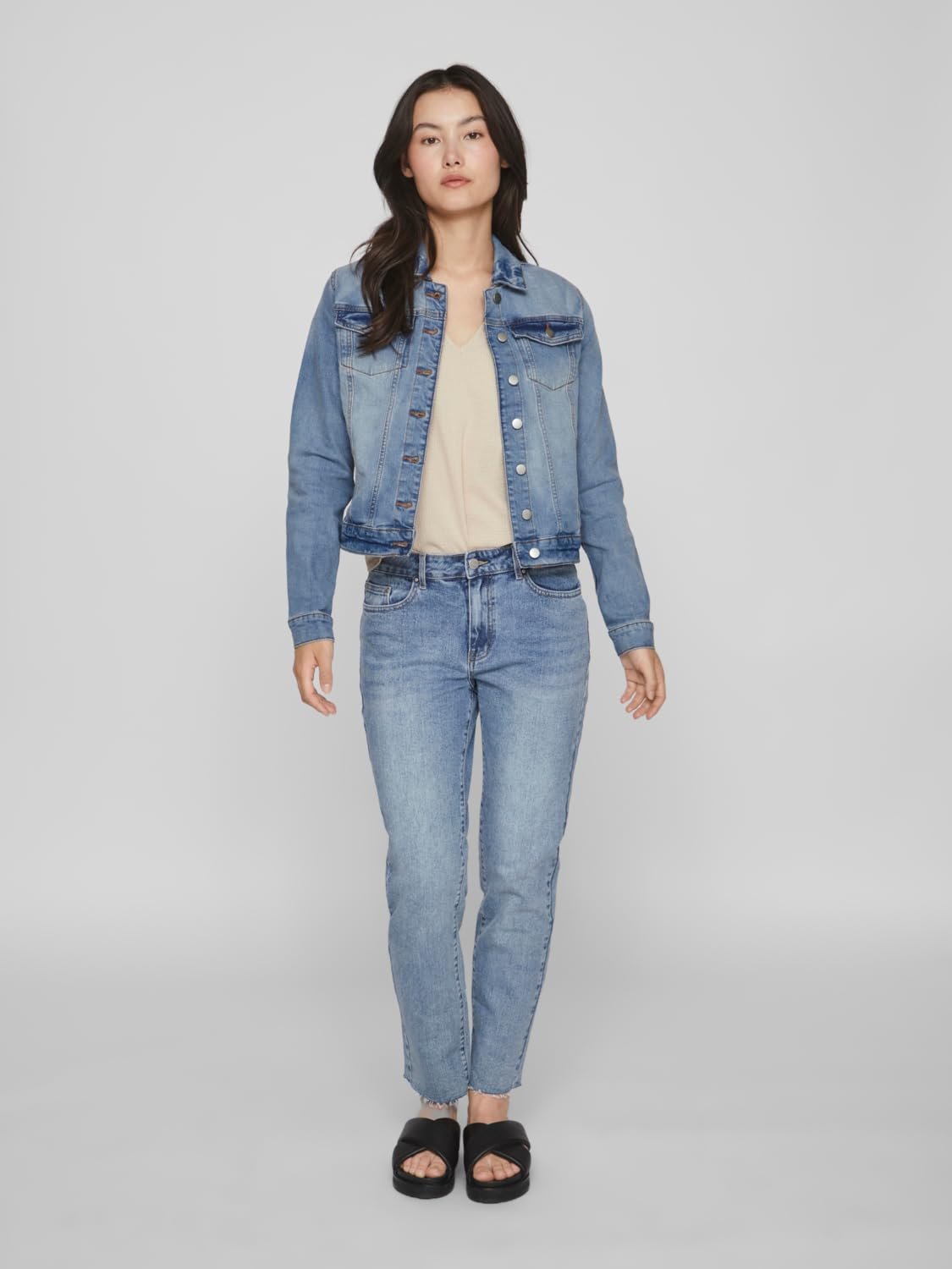 Джинсовая куртка Vila Vishow New L/S Denim Jacket/Su-noos, фото №5