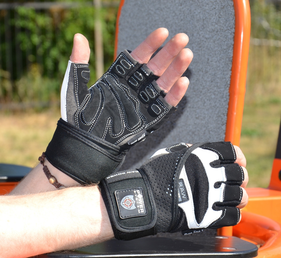 Рукавички для фітнесу Power System PS-2850 Raw Black/White XL, фото №8