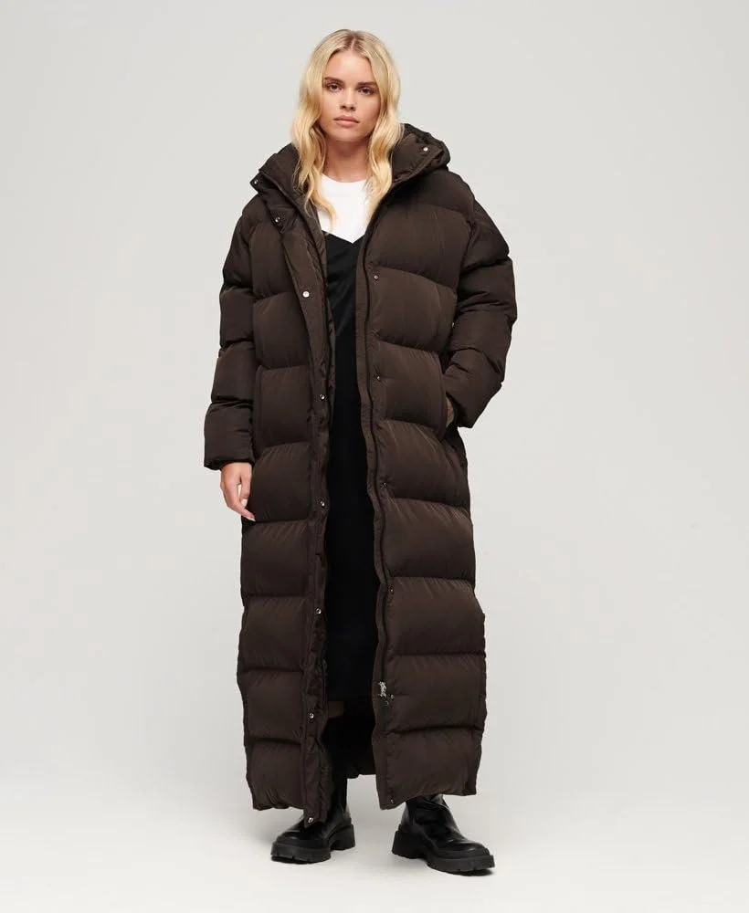 Пальто Superdry Maxi Hooded Puffer Женское, фото №2 Пальто Superdry Maxi Hooded Puffer Женское, фото №2