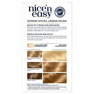 Фарба для волосся Clairol Nice'n Easy Перманентна SB2 Ультра Світлий Холодний Літній Блонд synthetic.ua - Фото 1