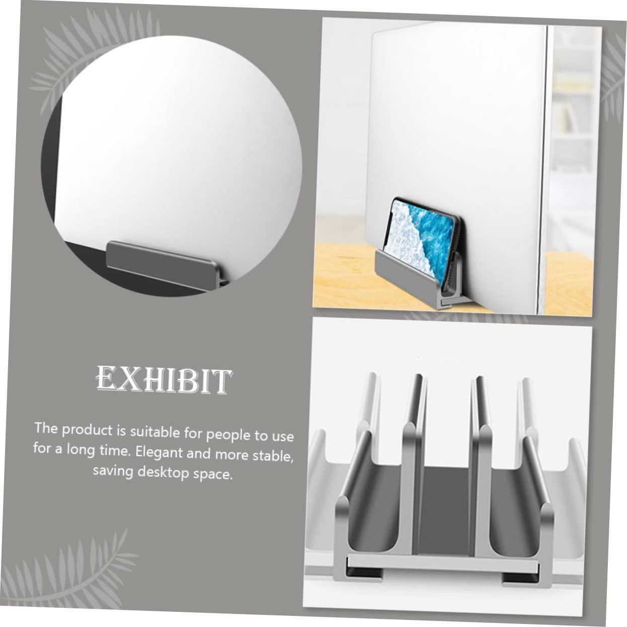 Регулируемая Подставка для Ноутбука Вертикальная Подставка для Ноутбуков для Экономии Места на Рабочем Столе, фото №3