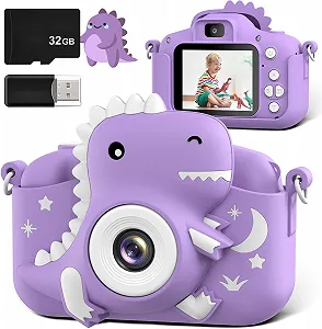 Дитячий фотоапарат GREENKINDER / 2" / 20 MP / Full HD / 32GB SD Card / Фіолетовий - Фото 1
