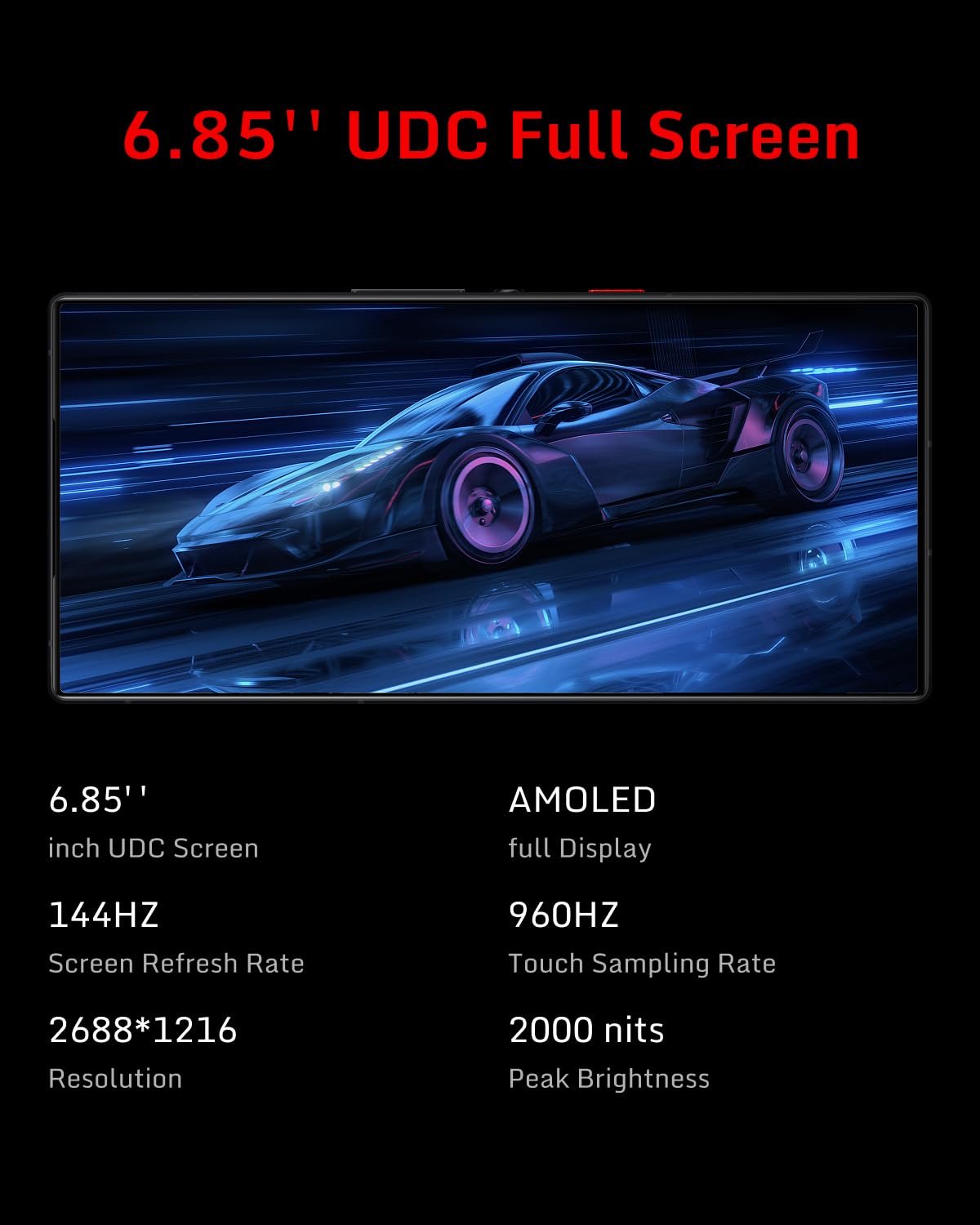 Ігровий смартфон REDMAGIC 10 Pro 16/512GB 5G Snapdragon 8 Elite 6.85" 144Hz 50MP 80W Silver, фото №9 Ігровий смартфон REDMAGIC 10 Pro 16/512GB 5G Snapdragon 8 Elite 6.85" 144Hz 50MP 80W Silver, фото №9