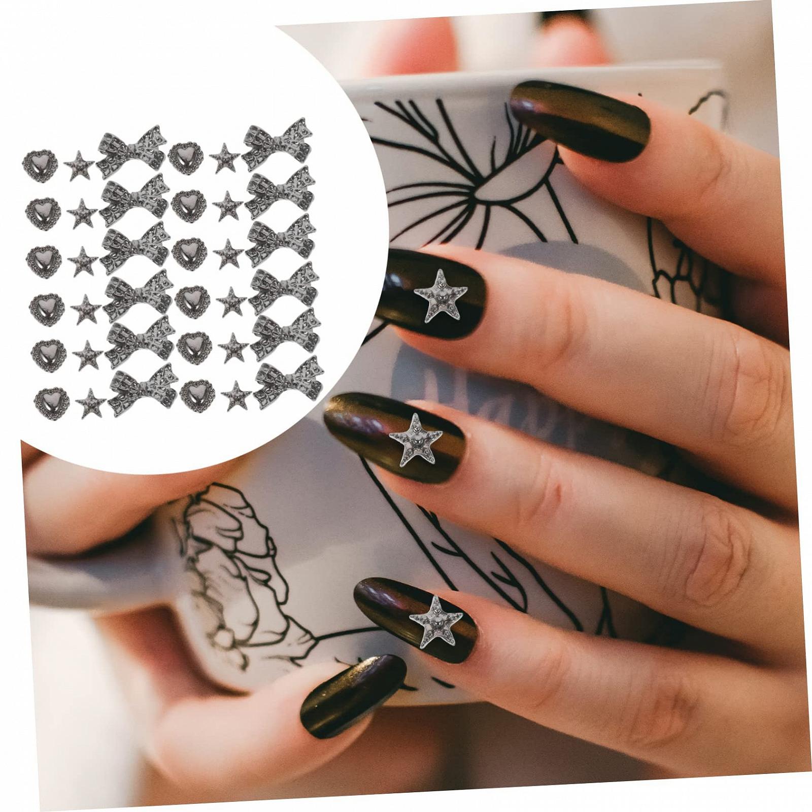 Аксессуары для ногтей (30 шт. в упаковке) DIY украшения для ногтей в стиле панк, фото №4