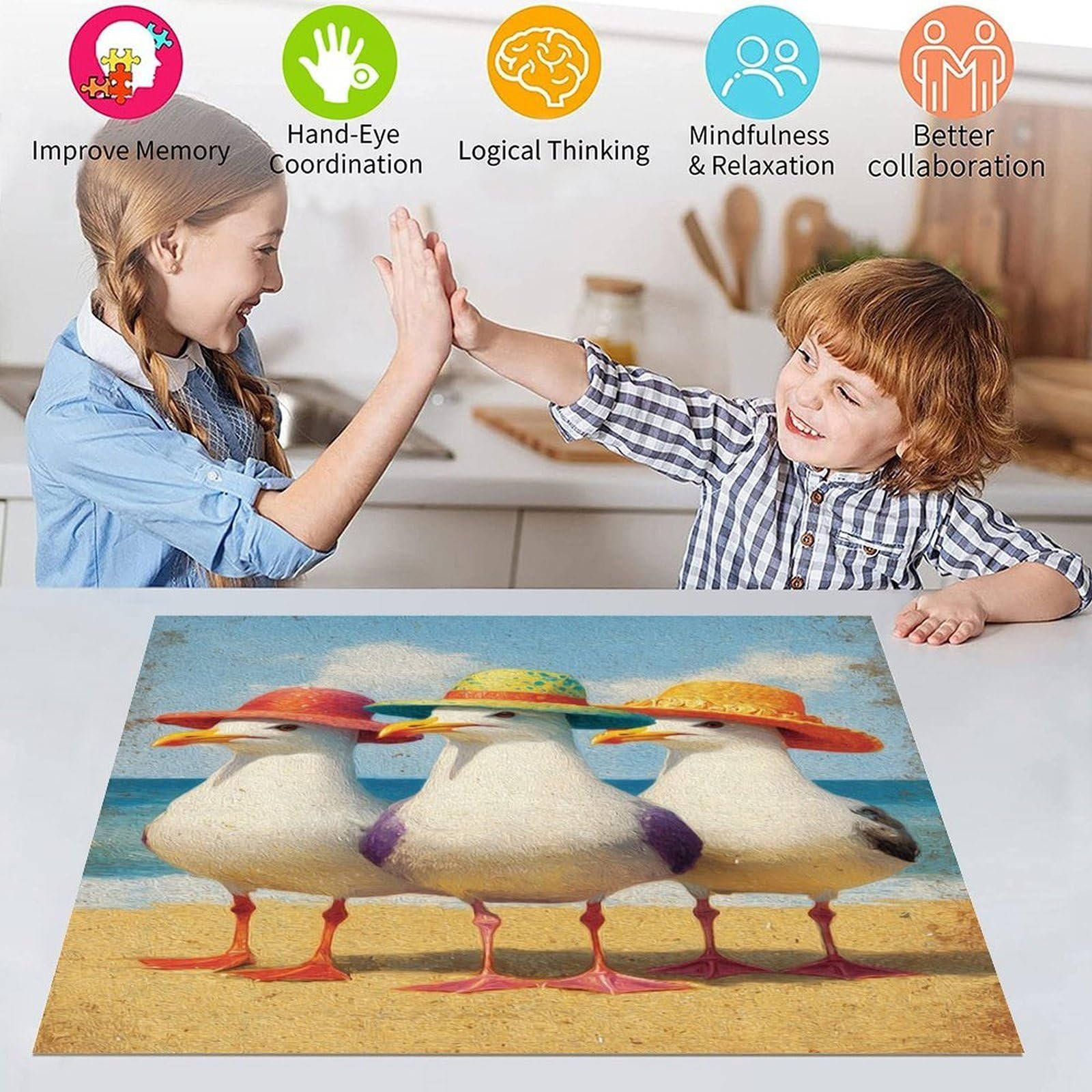 Пазл Three Seagulls 1000 елементів 26 x 38 см, фото №5