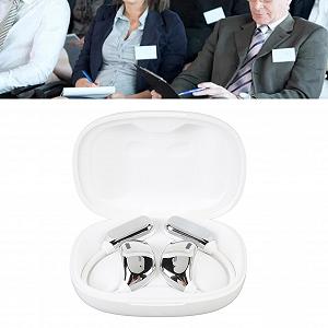 Беспроводные наушники для перевода GOWENIC, 2 пары, транскрипция в реальном времени для бизнес-встреч, сенсорные, ABS, силикон synthetic.ua - Фото 1