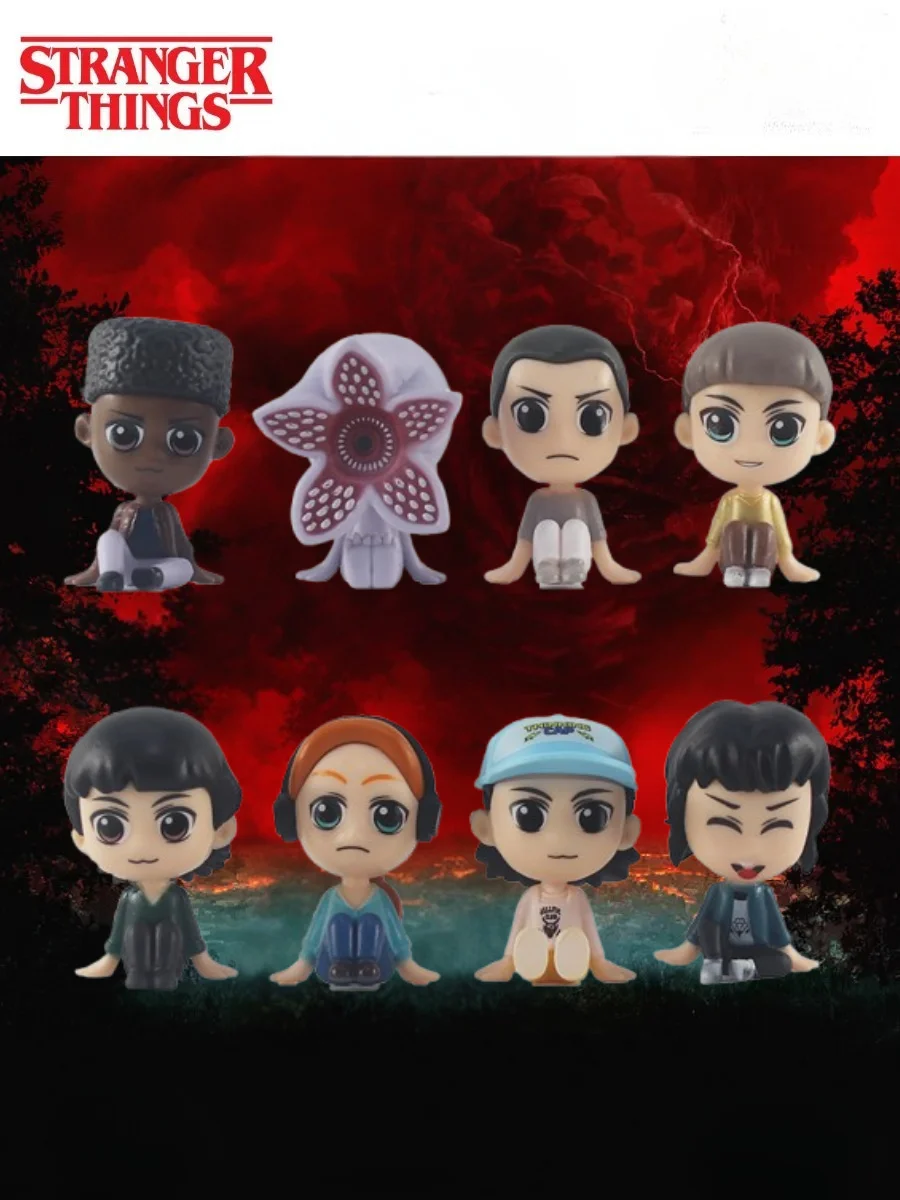 Набор фигурок Очень странные дела Одиннадцать Демогоргон Stranger Things Eleven Demogorgon 8 шт 6 см, фото №1