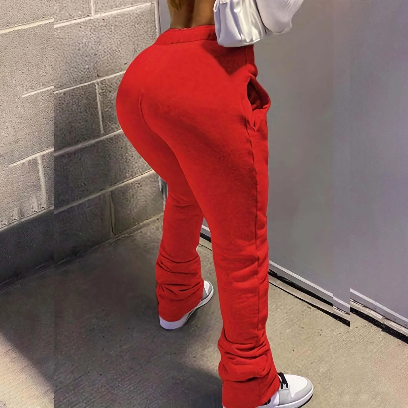 Штаны Женские Легкие повседневные с высокой эластичной талией, фото №5 Штаны Женские Легкие повседневные с высокой эластичной талией, фото №5