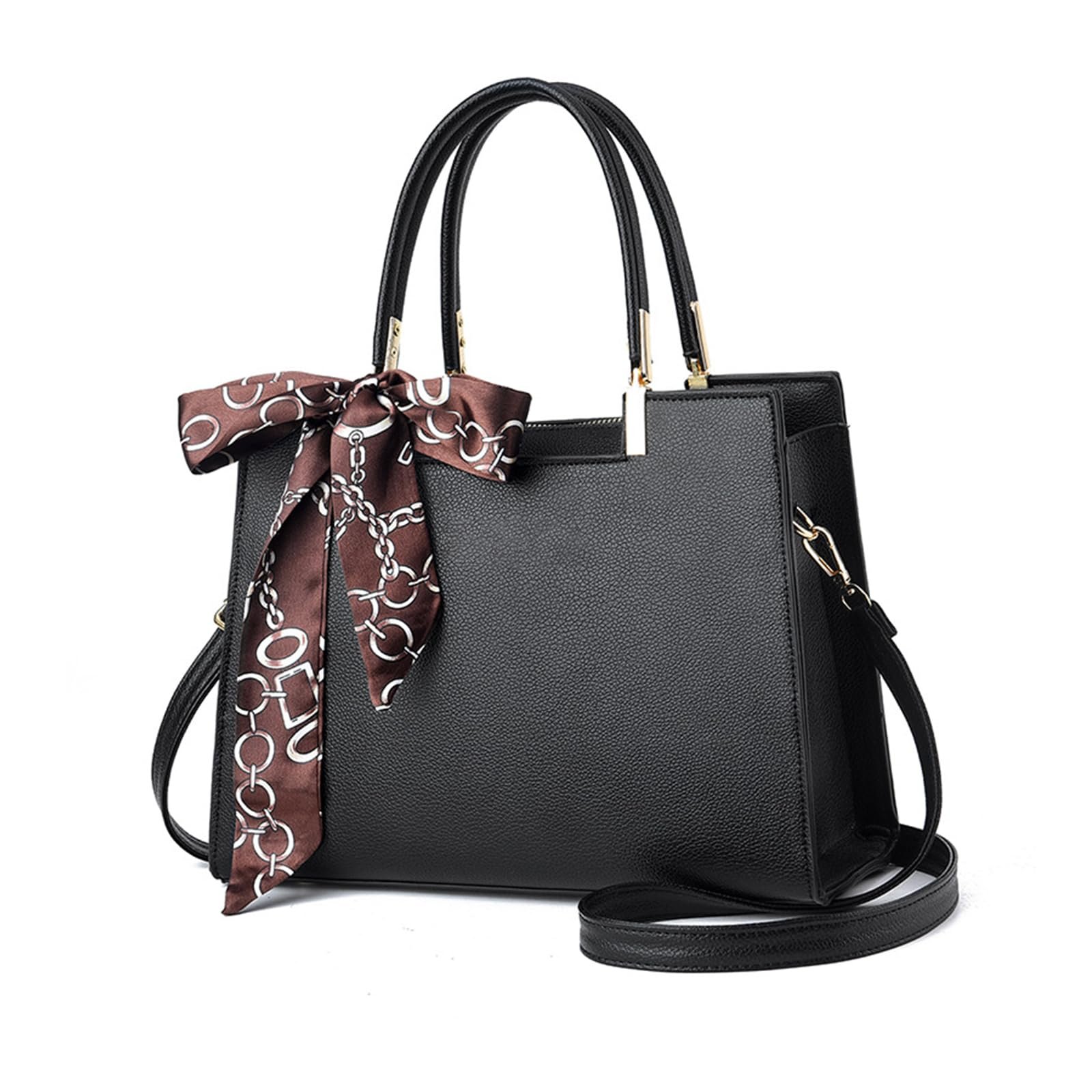 Сумка З ручками NICOLE & DORIS Shopper, Cередня, зі штучної шкіри, чорна, L, Елегантна, фото №1