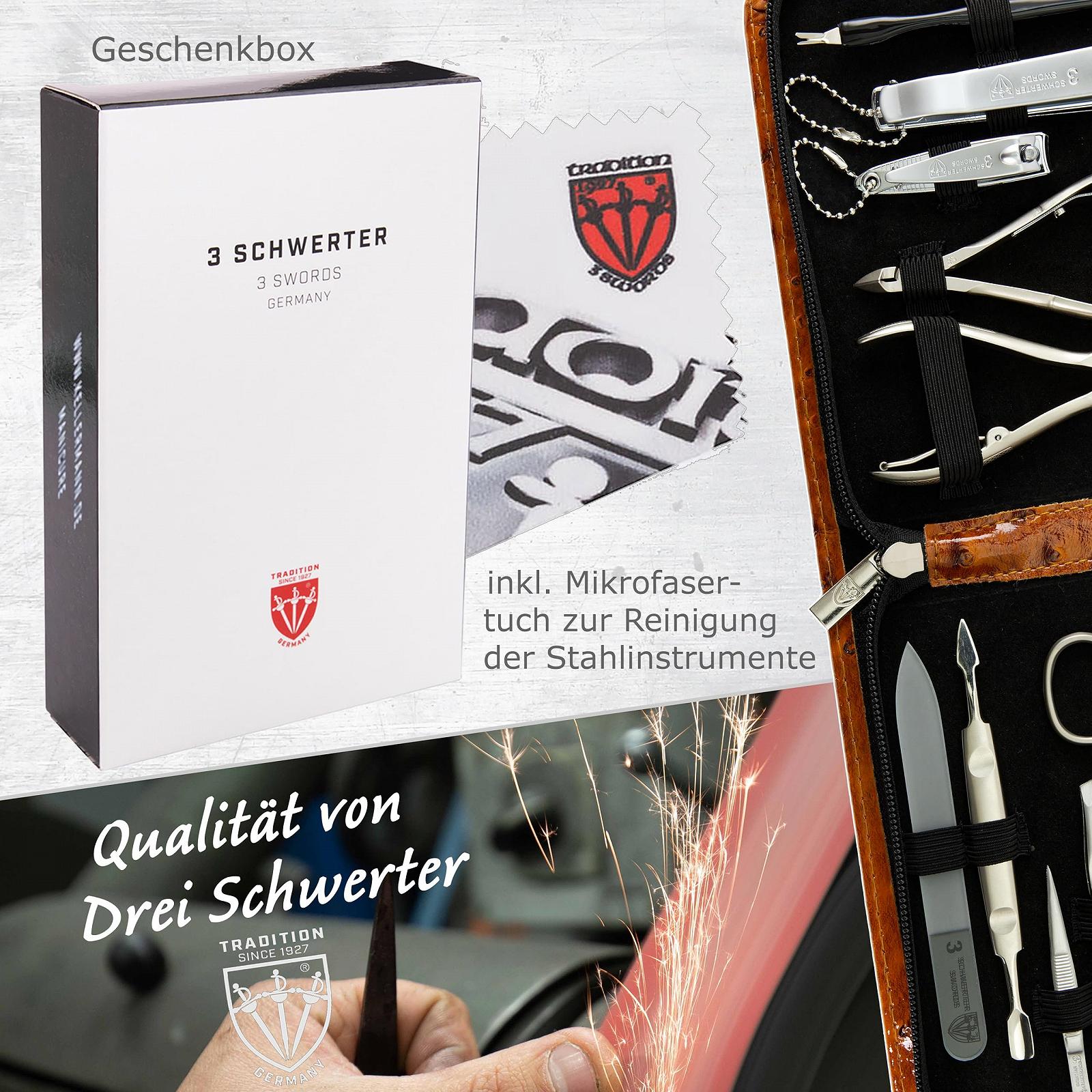 Набір для манікюру та педикюру DREI SCHWERTER Firenze 12 предметів Cognac, фото №7 Набір для манікюру та педикюру DREI SCHWERTER Firenze 12 предметів Cognac, фото №7