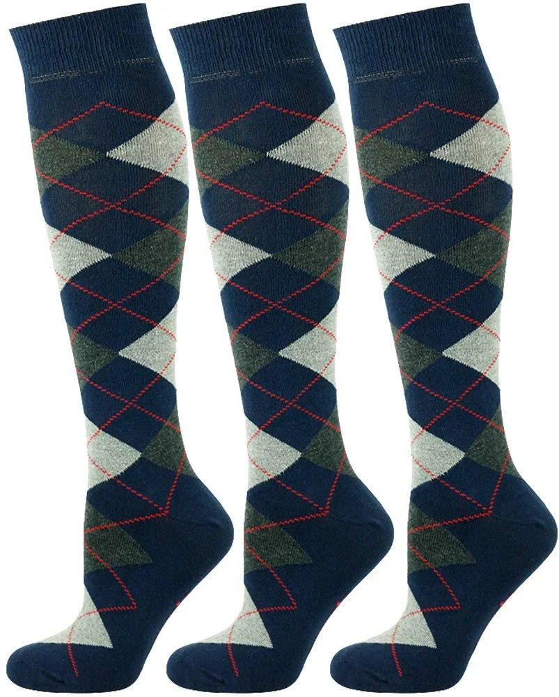 Шкарпетки до коліна Mysocks Argyle Безшовний носок 3 пари, фото №1