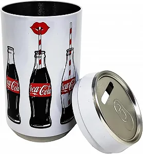 Скарбничка Coca Cola металева багаторазова 12,5 x 6,5 см червона synthetic.ua - Фото 1