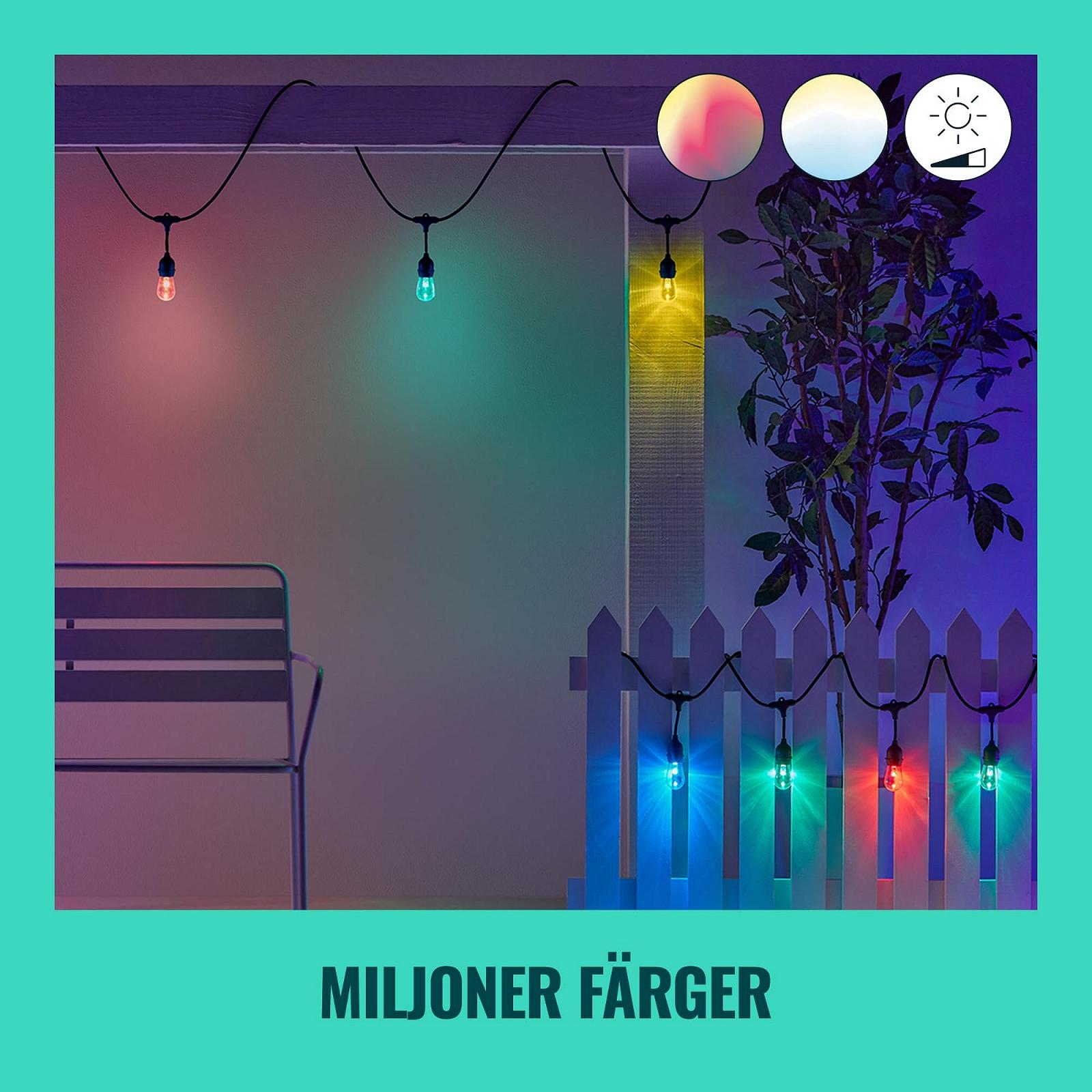 Гірлянда WiZ Smart Fairy Lights Tunable White & Colour, з регулюванням яскравості, 16 мільйонів кольорів, керування через додаток/голосом через WLAN, фото №3