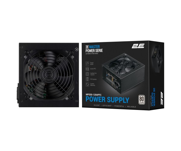 2E Блок живлення Master Power 550W 80 White 120мм 1xMB 24pin(20+4), 1xCPU 8pin(4+4), 3xMolex 5xSATA 2xPCIe 8pin(6+2), фото №10