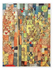 Постер Paul Klee Dogmatische Komposition 60 x 80 см Разноцветный - Фото 1