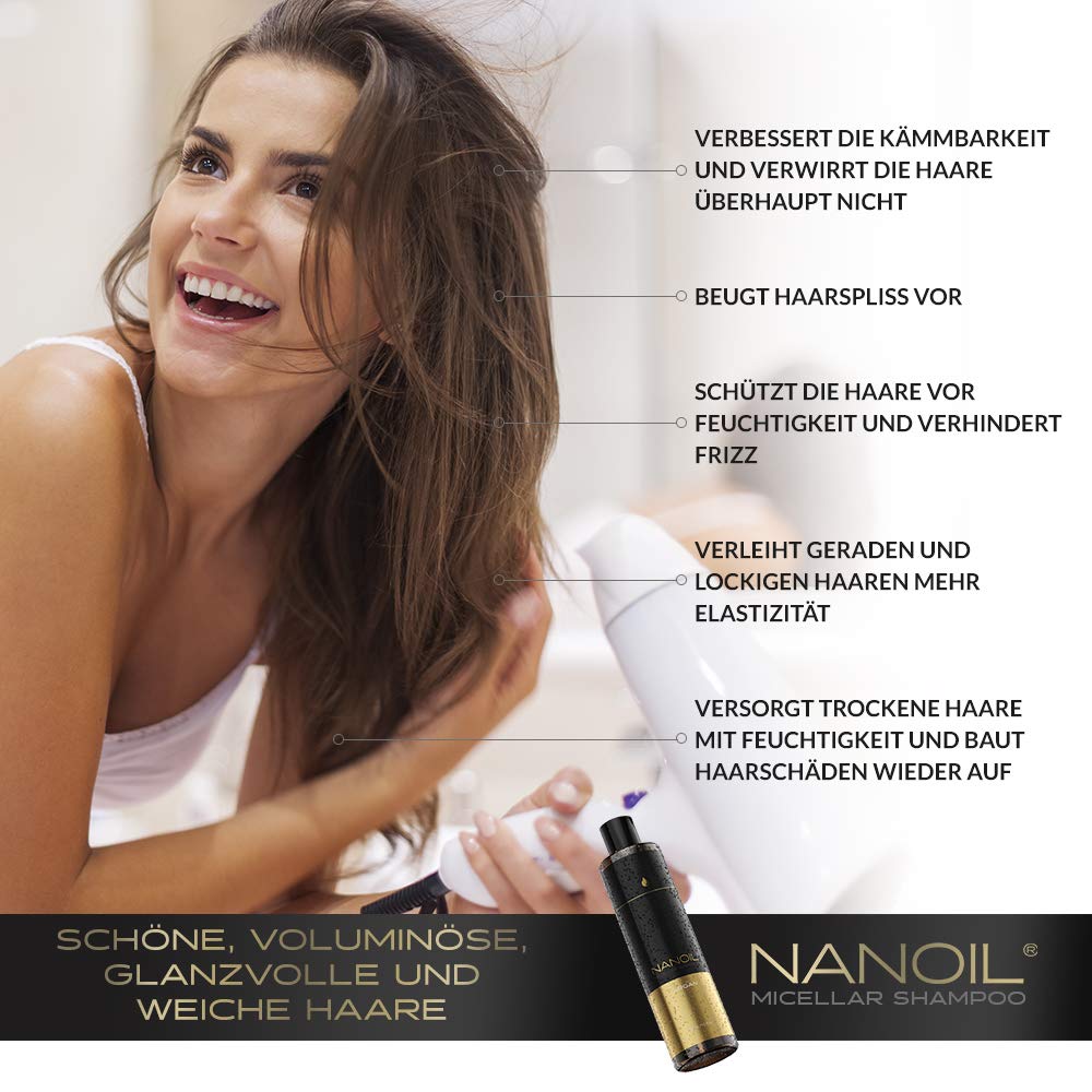 Шампунь Nanoil Argan Micellar з аргановою олією 300 мл, фото №5