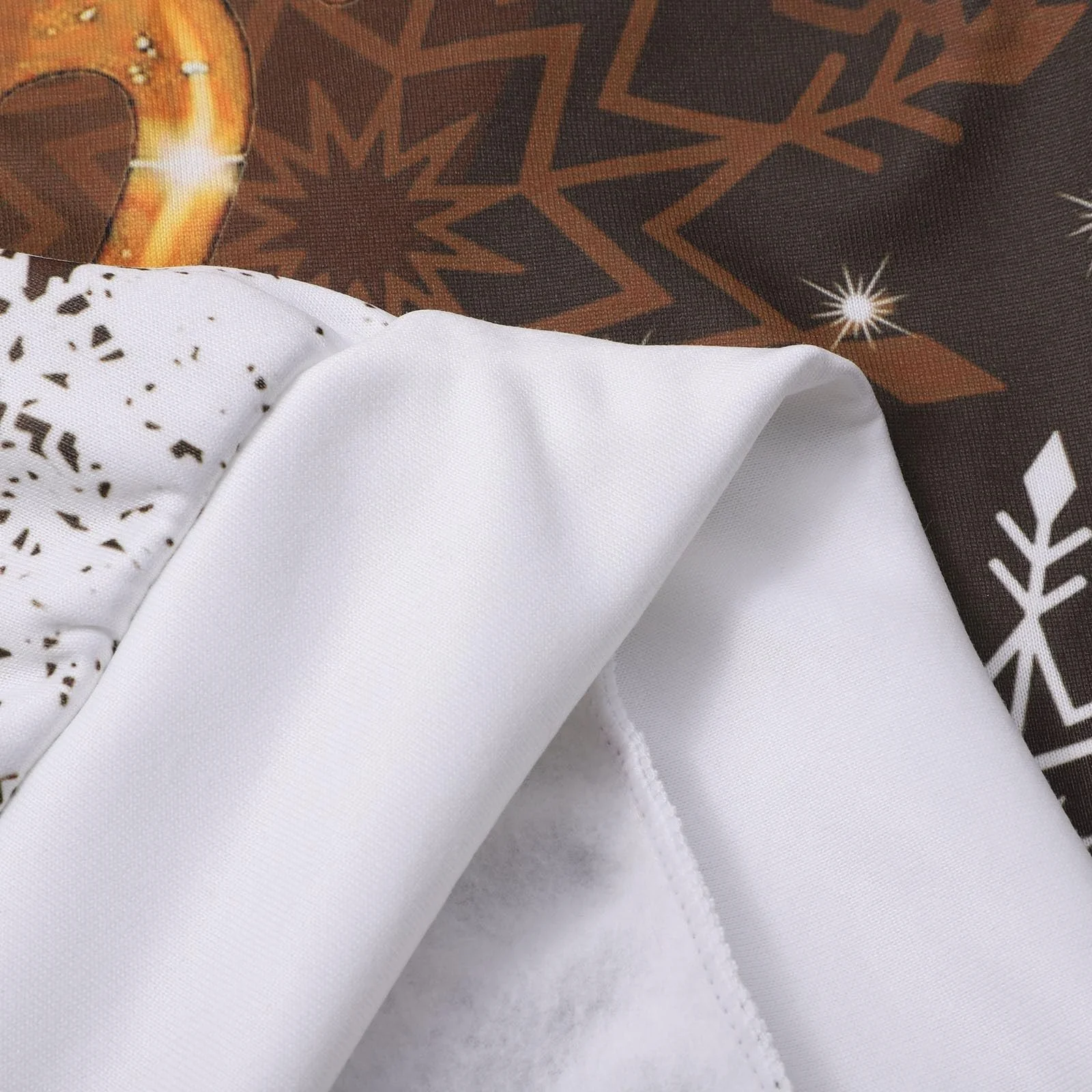 Рождественский джемпер Женский свитер с длинными рукавами и круглым вырезом, смешной рождественский джемпер, многоцветный, с принтом снеговика, большой размер, рождественский женский повседневный, фото №7