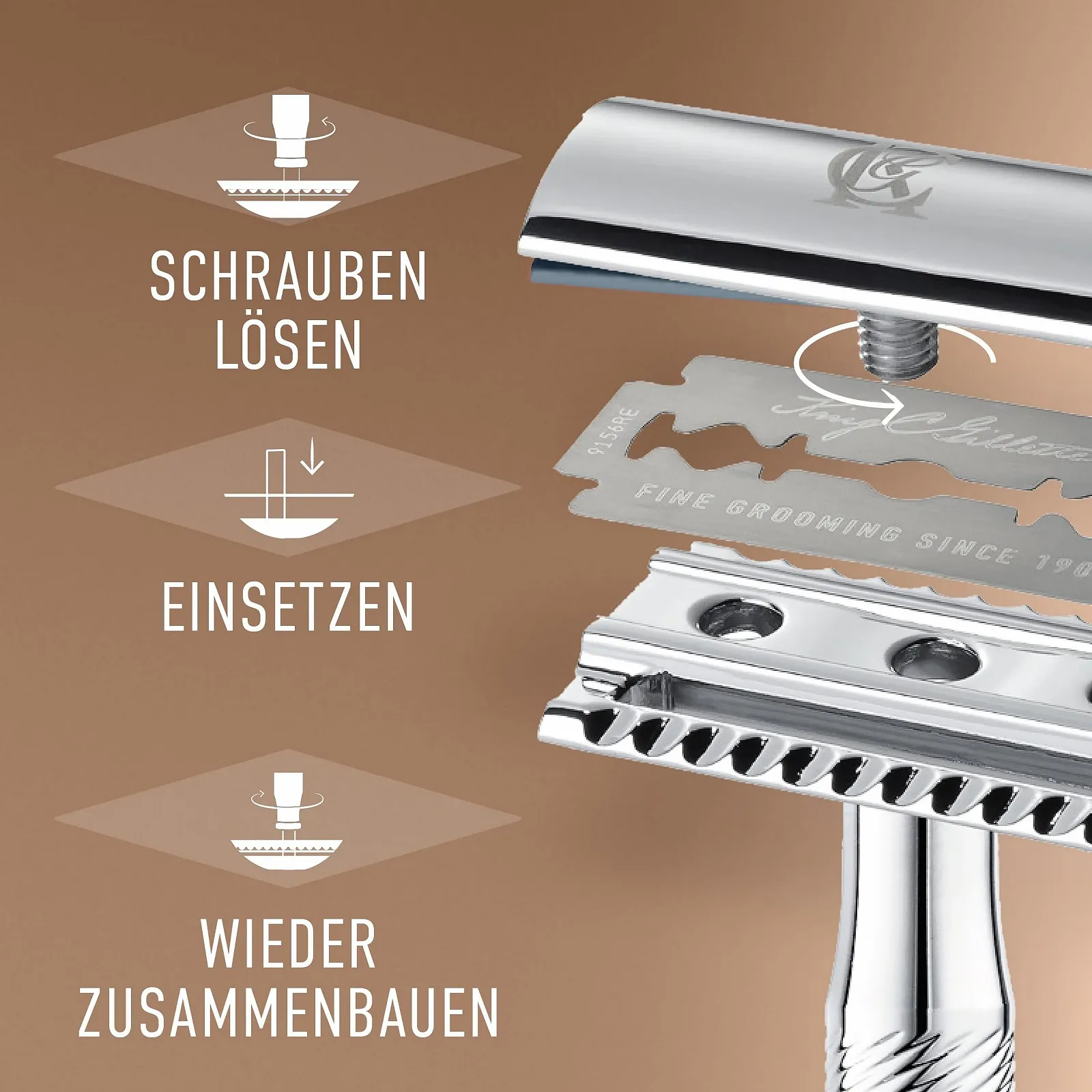 Т-образная бритва King C. Gillette Men's Safety Razor Chrome Plated, фото №5