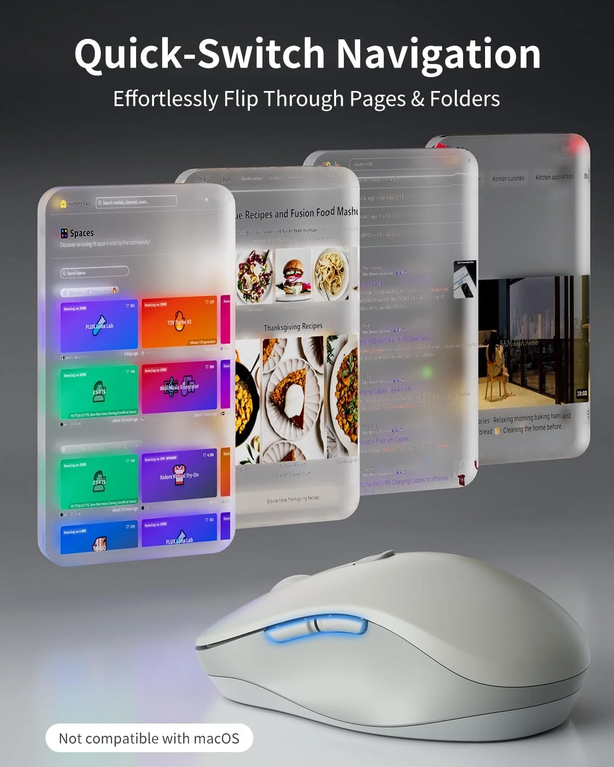 Мышь Беспроводная Lenovo WL300 Bluetooth с тихими нажатиями, 3 регулируемых DPI, фото №6