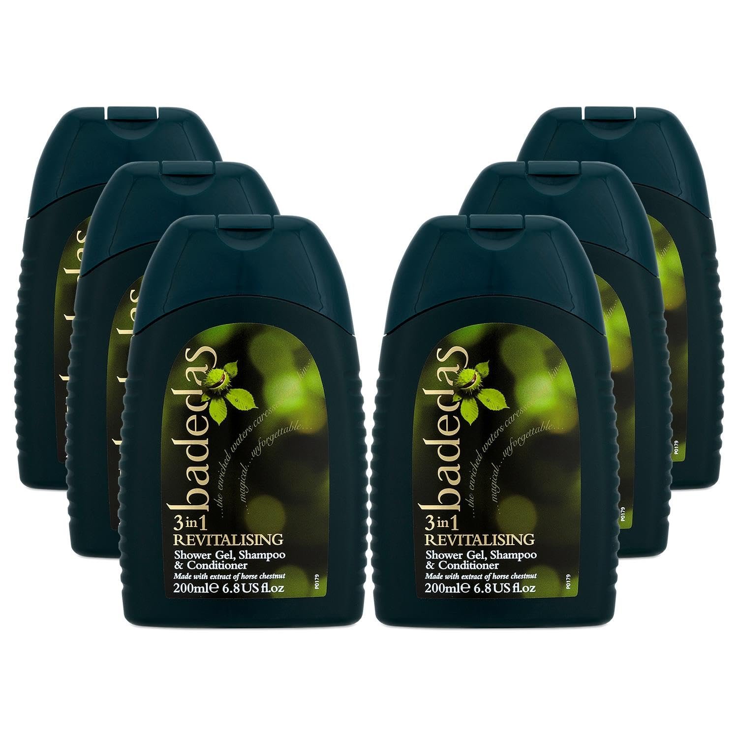 Гель для душа 3-в-1 Badedas Revitalising с экстрактом конского каштана 200 мл (упаковка из 6 шт.), фото №1