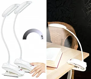 Настольная лампа на зажиме Lunartec Набор из 2 шт Гибкая ножка 3 Вт COB LED Аккумулятор USB synthetic.ua - Фото 1