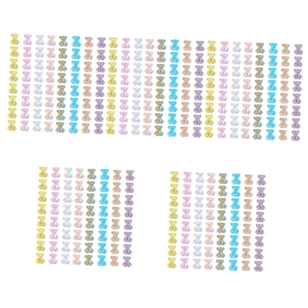 Стрази для нігтів Ведмідь Aurora 320 штук, фото №1