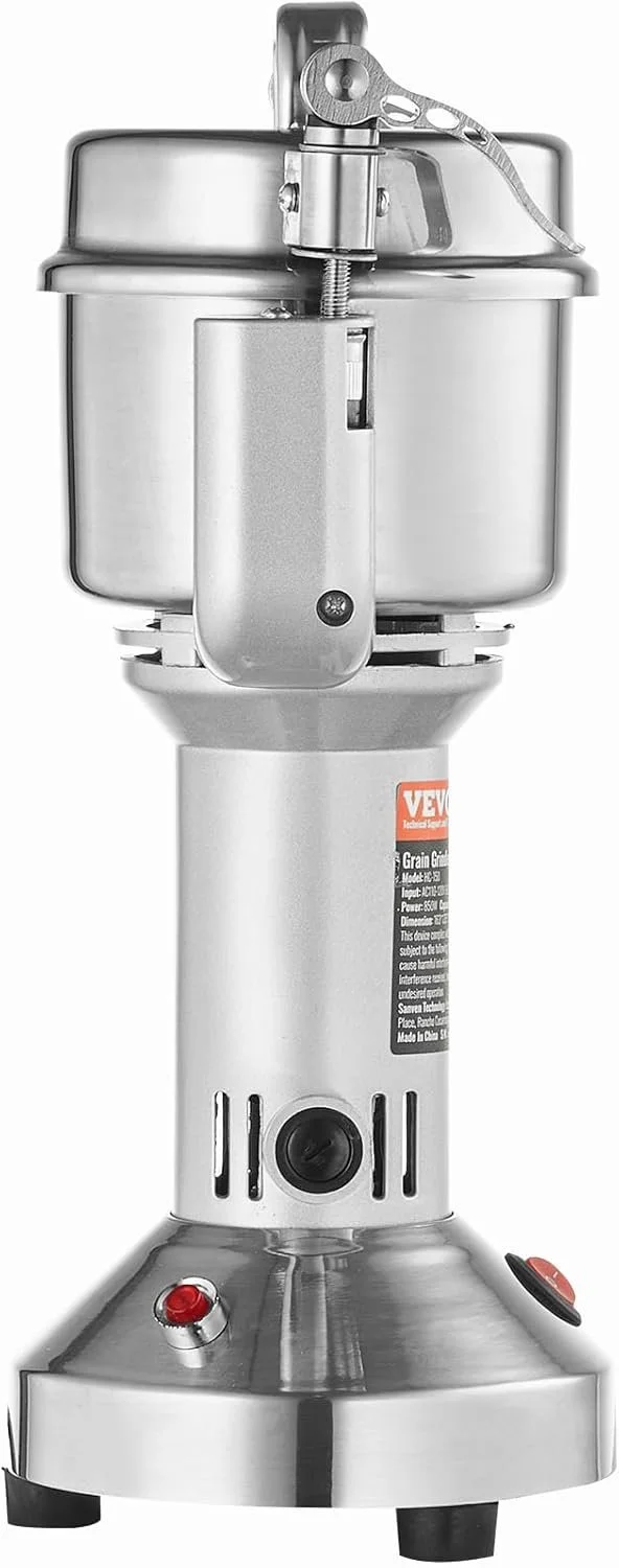 Універсальний електричний млин VEVOR HC-150 / 850W / 150 г / Нержавіюча сталь / Для сухих інгредієнтів / Срібний, фото №3 Універсальний електричний млин VEVOR HC-150 / 850W / 150 г / Нержавіюча сталь / Для сухих інгредієнтів / Срібний, фото №3