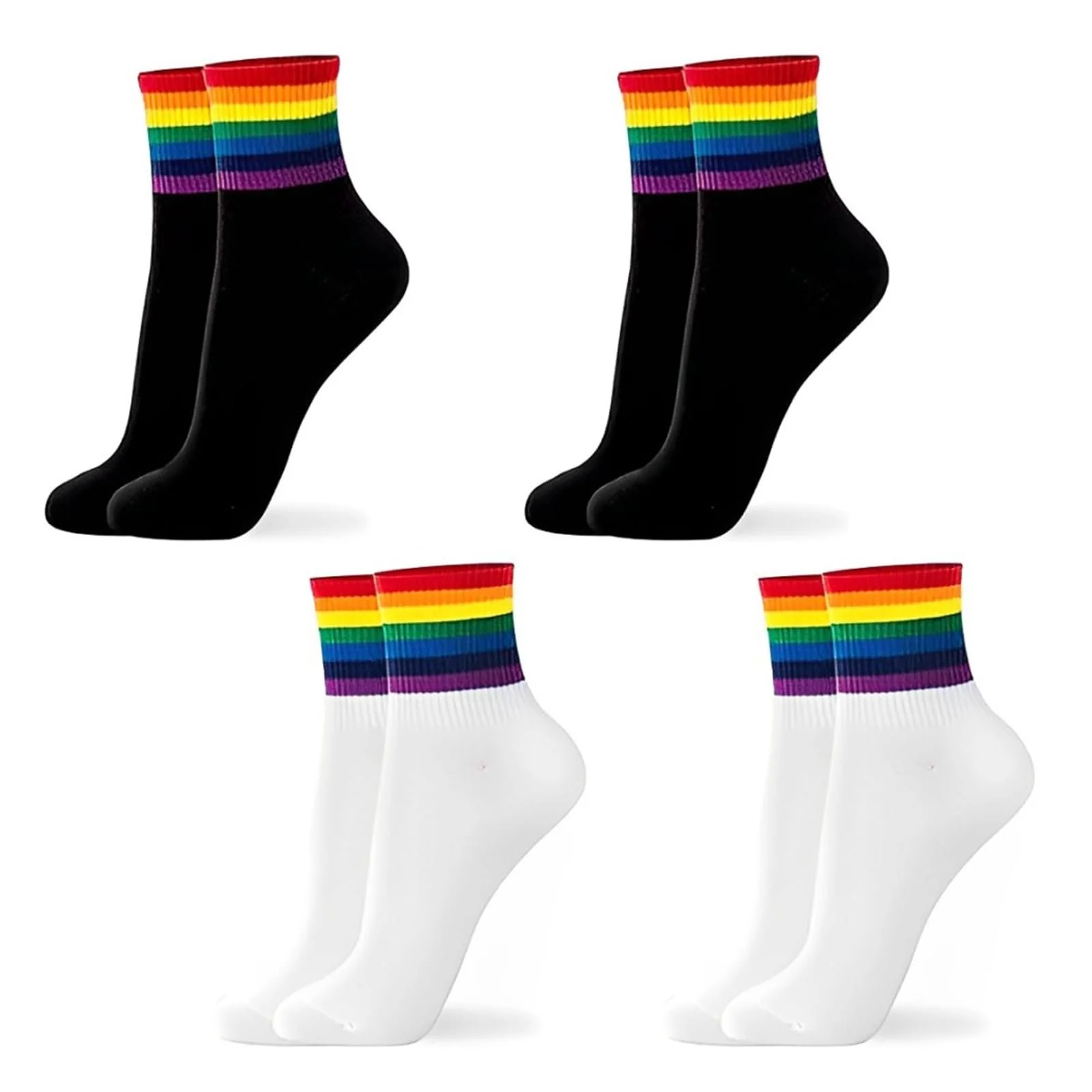 Шкарпетки з райдужним візерунком (4 пари), фото №1 Шкарпетки з райдужним візерунком (4 пари), фото №1