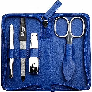 Набір для манікюру 4 предмети в дорожньому футлярі (Кобальтово-синій) ціна на synthetic.ua - Фото 1 Набір для манікюру 4 предмети в дорожньому футлярі (Кобальтово-синій) synthetic.ua - Фото 1