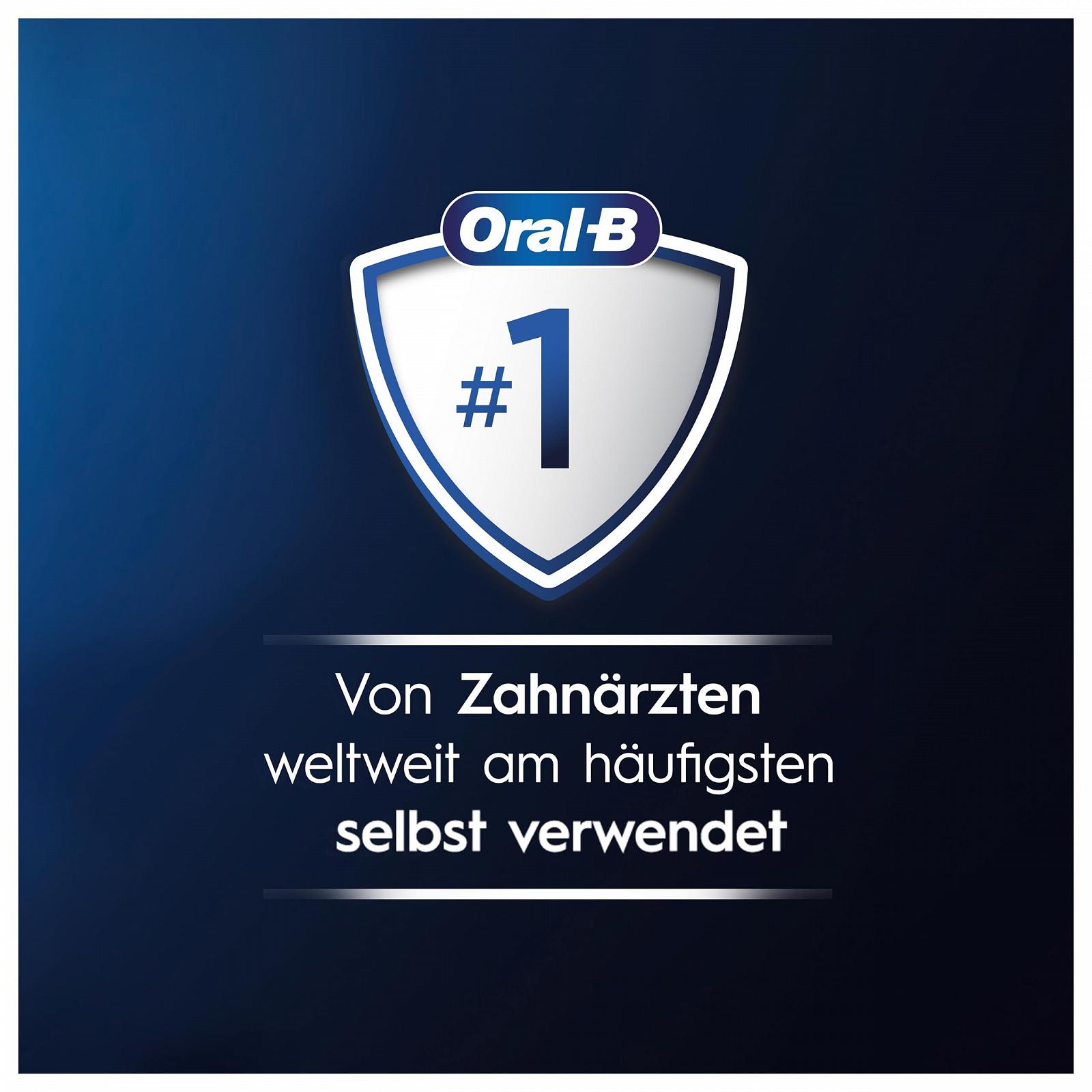 Електрична зубна щітка Oral-B Pro Series 3, 3 режими чищення, 360° контроль тиску, 2 змінні насадки, 1 дорожній футляр, чорний, фото №7