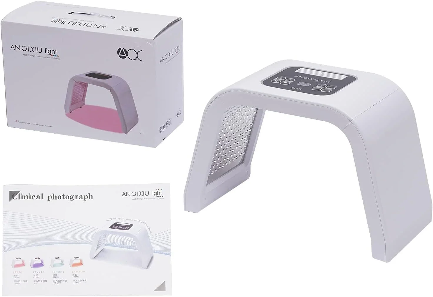 Лампа для LED терапії 7 кольорів PDT Photon Therapy Light Therapy для догляду за шкірою PDT Skincare Machine, фото №6