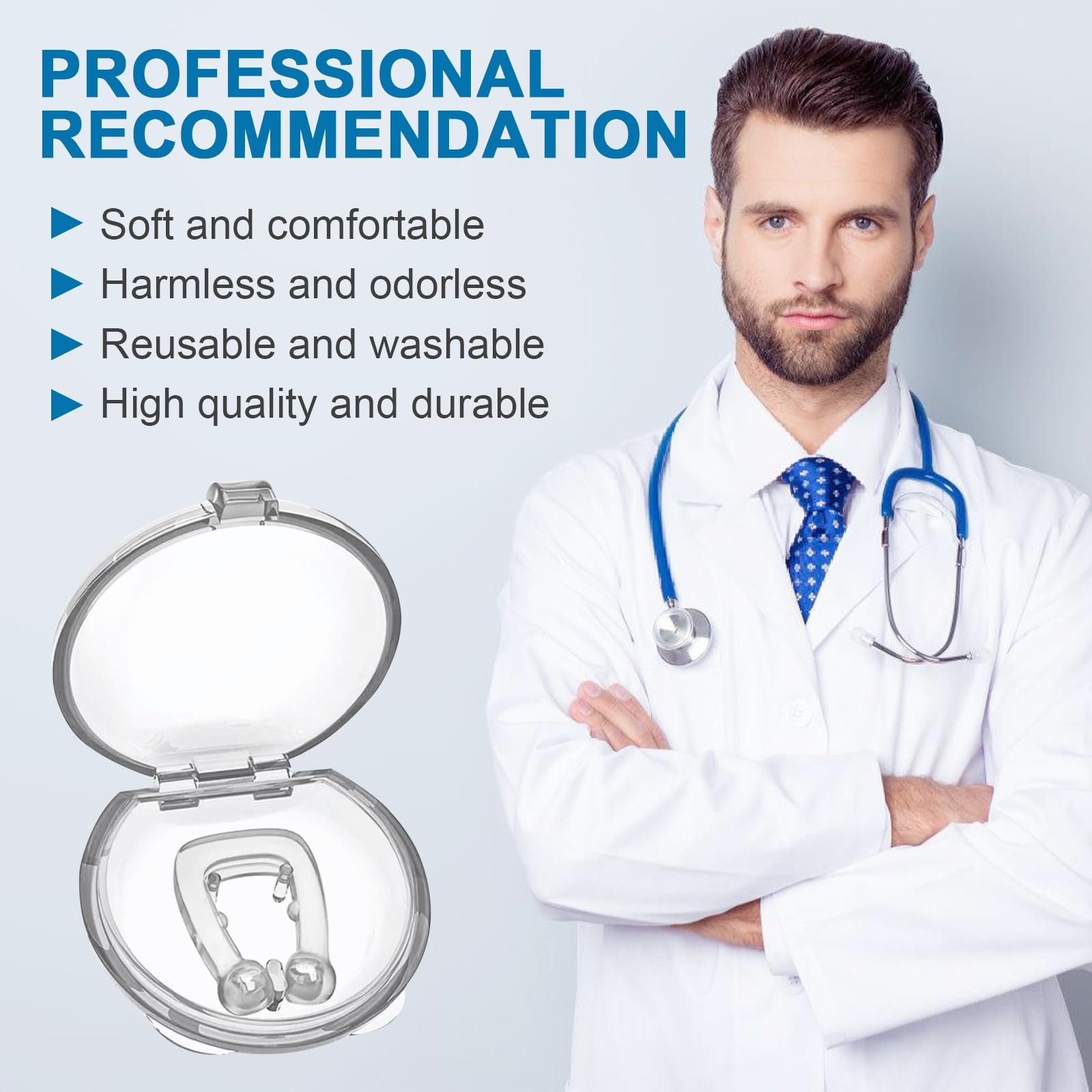 Набор из 8 носовых расширителей против храпа, многоразовый стопер., фото №5 Набор из 8 носовых расширителей против храпа, многоразовый стопер., фото №5