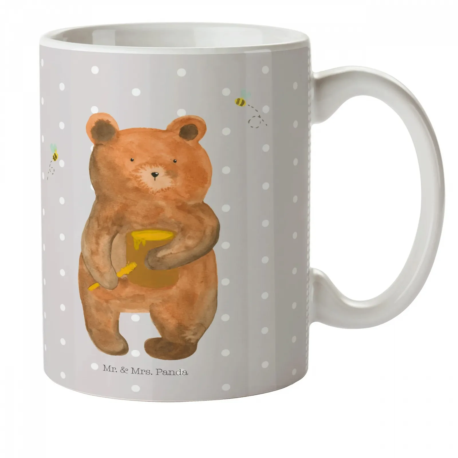 Детская чашка Медведь Мед Mr. & Mrs. Panda, пластиковая, детская посуда, чашка для детского сада, игрушечный мишка, чашка для питья, фото №1