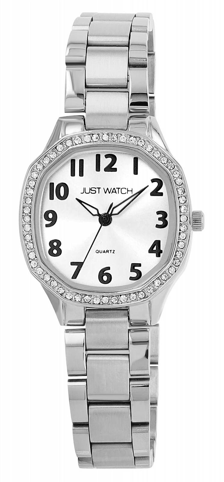 Женские часы Just Watch Elva Tonneau Two-Tone / Серебристый, фото №1