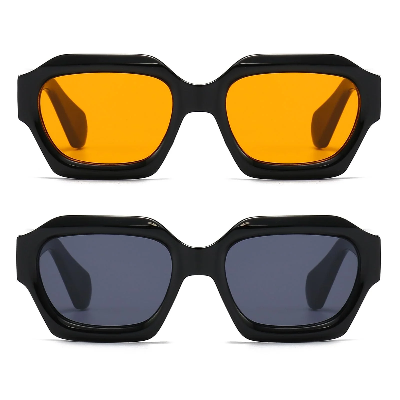 Сонцезахисні окуляри Квадратні Вінтажні Прямокутні LJCZKA UV400, фото №2 Сонцезахисні окуляри Квадратні Вінтажні Прямокутні LJCZKA UV400, фото №2