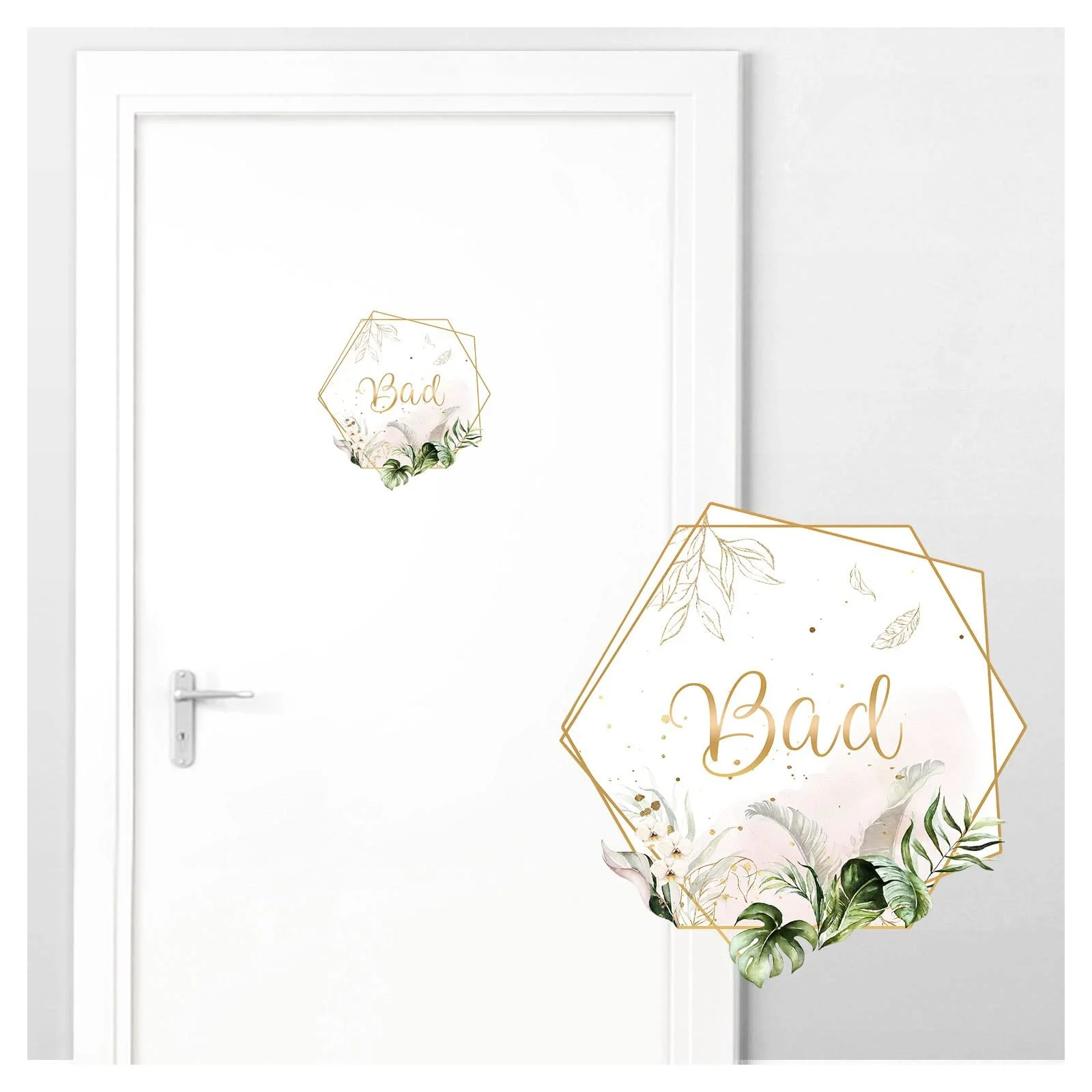 Наклейка на дверь Grandora Bathroom Orchids DL736 Самоклеящаяся 20 x 21 см, фото №1